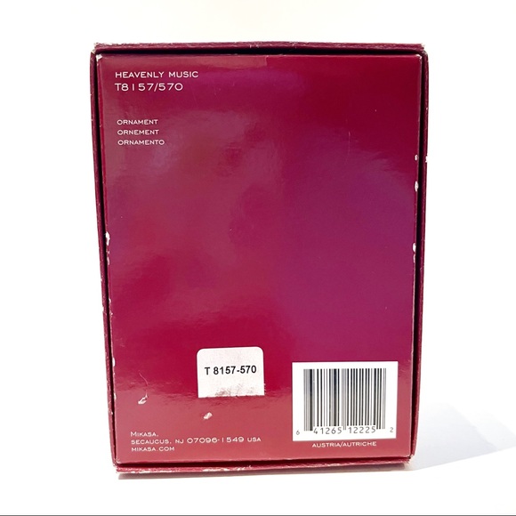 Mikasa Crystal Angel Accordion Ornament Heavenly Music Clear Christmas Austria - Picture 8 of 10